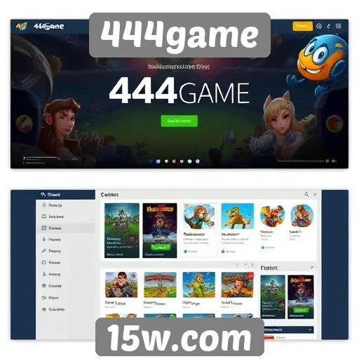 Interface do usuário do site 444game avaliada